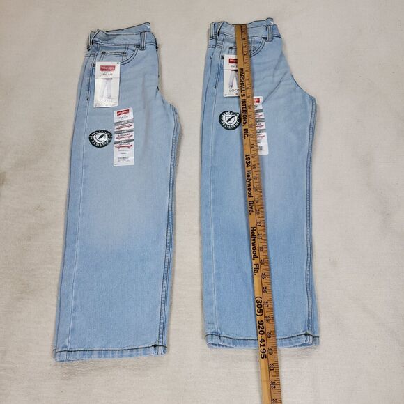 Wrangler Jeans Boys Loose Blue Sz 8 Regular Denim Pants Kids Skater Lot of 2 Kid - Picture 5 of 16